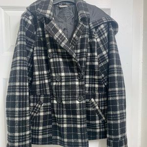 Small Women’s Pea Coat black/white